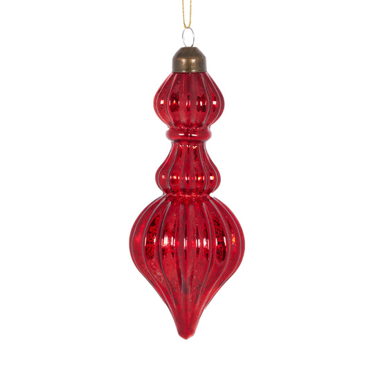 Red High Shine Finial