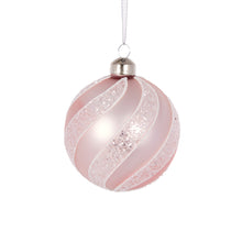 Load image into Gallery viewer, Pink Glitter Swirl Bauble
