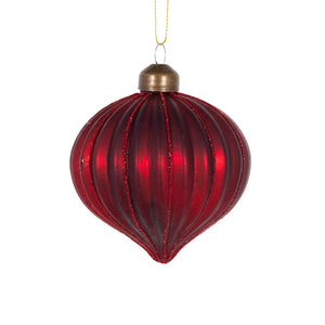 Matte Red Onion Bauble