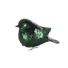 Load image into Gallery viewer, Emerald Sequin Clip Bird
