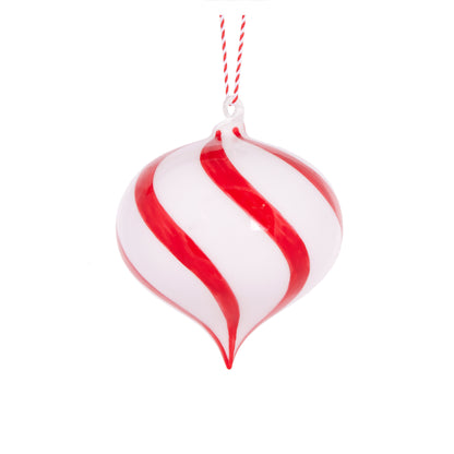 High Shine Peppermint Onion Bauble