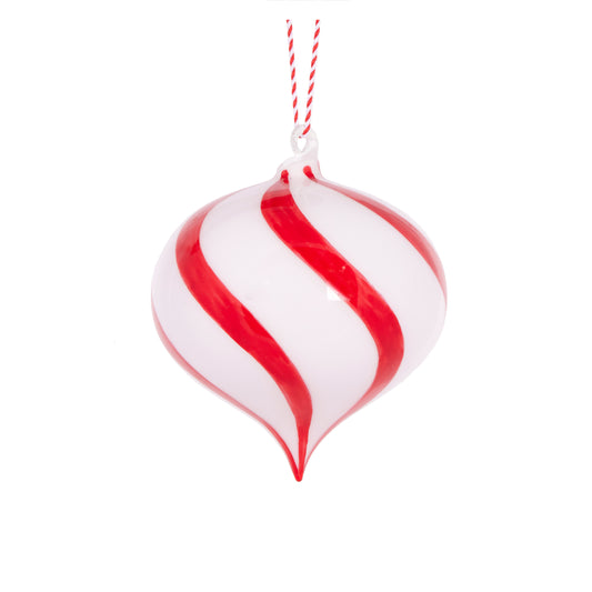 High Shine Peppermint Onion Bauble