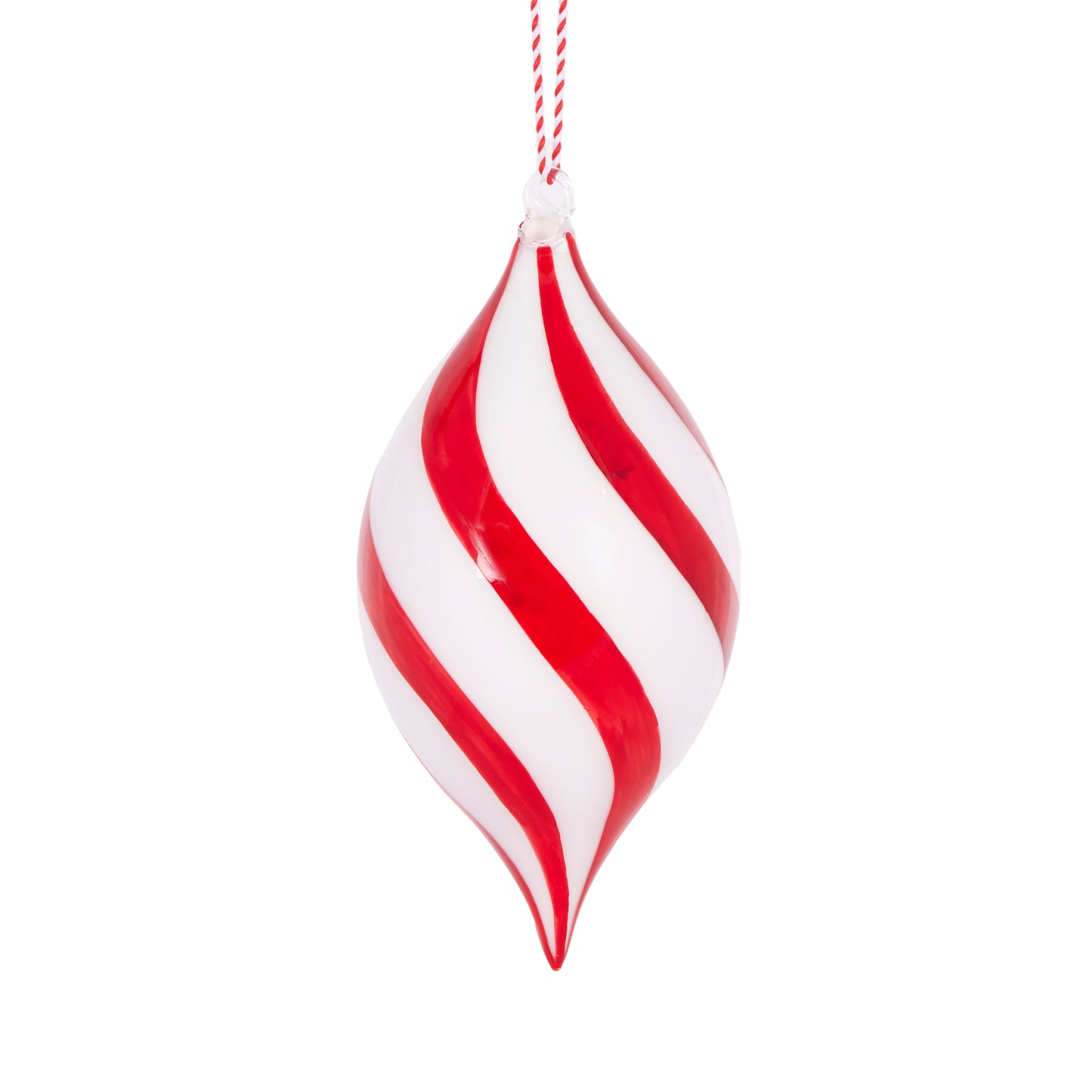 High Shine Peppermint Drop Bauble