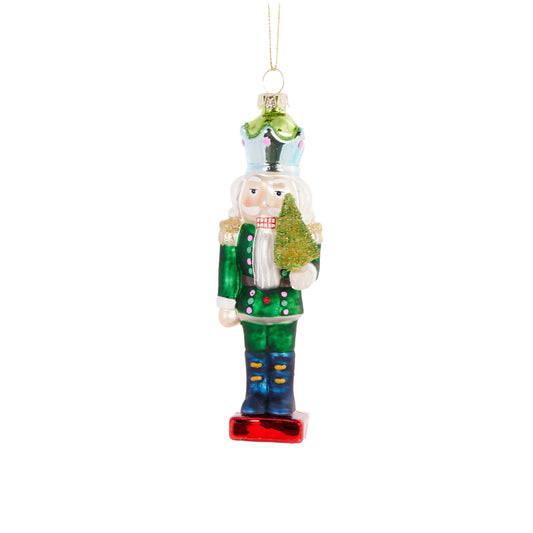 Green Retro Nutcracker Ornament