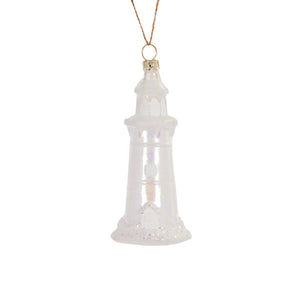 Glass Lighthouse Ornament