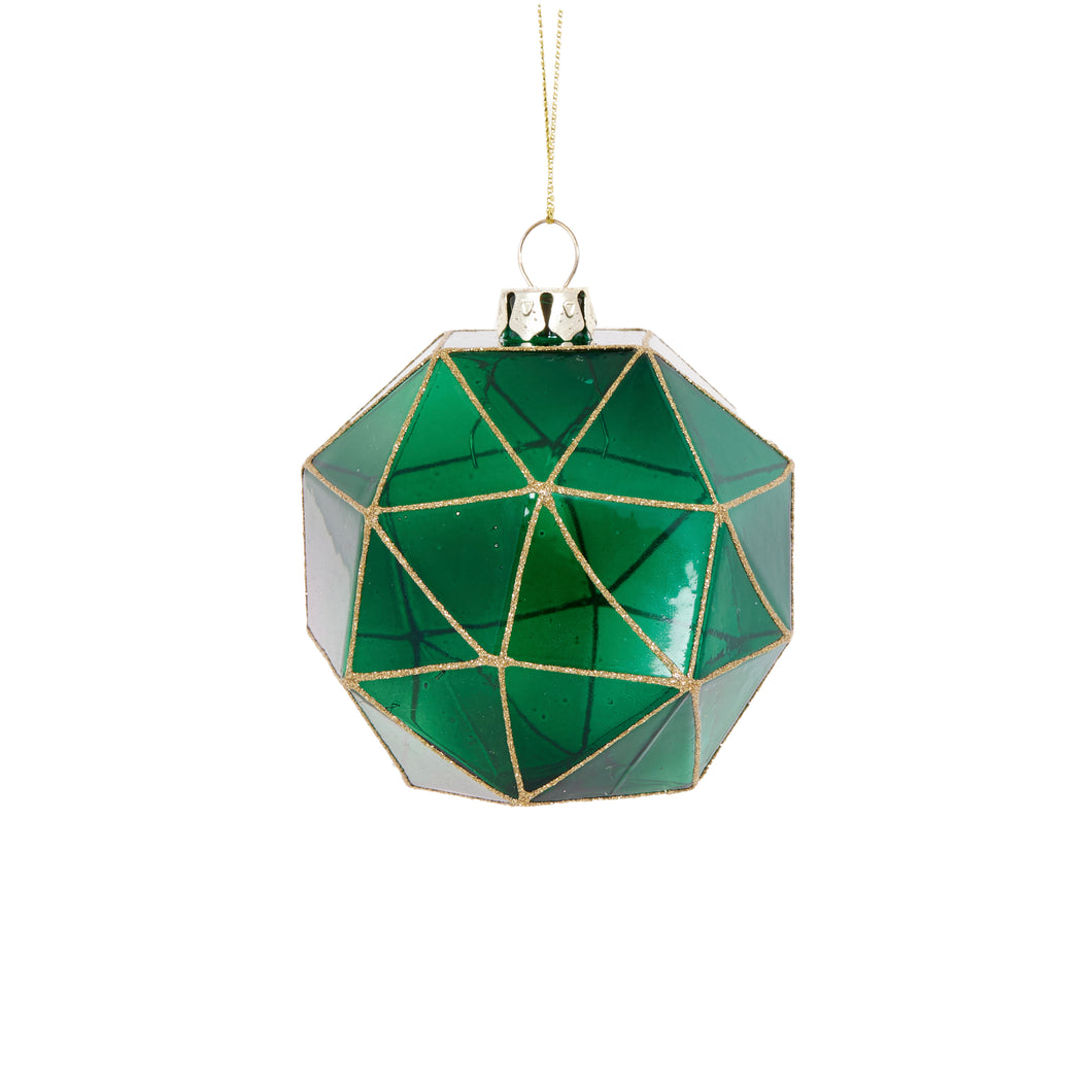 Emerald Geometric Bauble