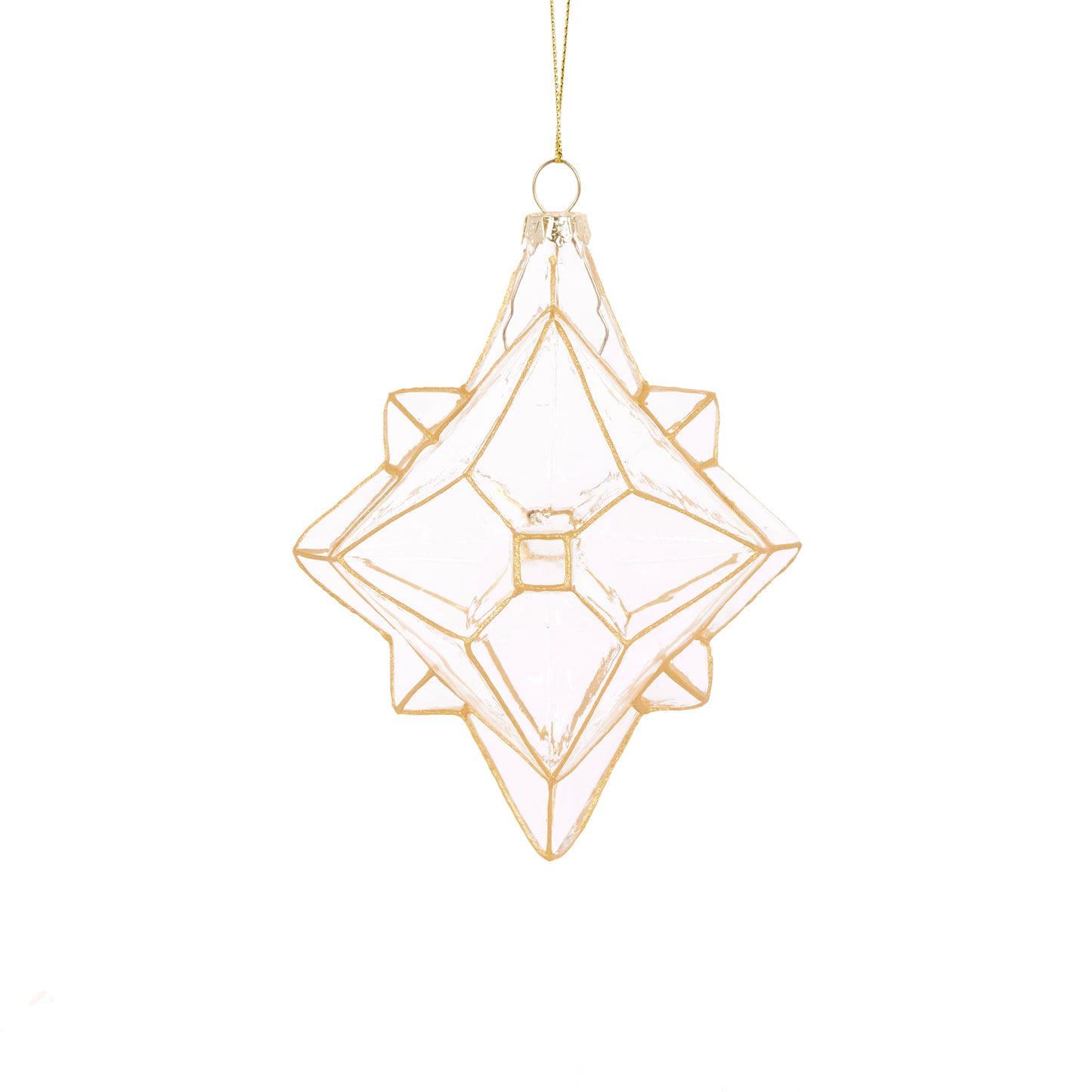 Gold Trim Prismatic Bauble