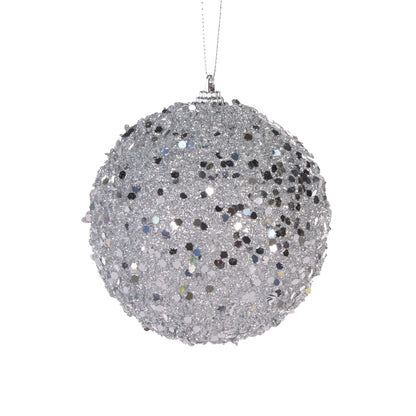 Silver Sparkles Bauble