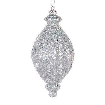 Silver Intricate Drop Bauble