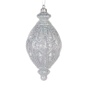 Silver Intricate Drop Bauble