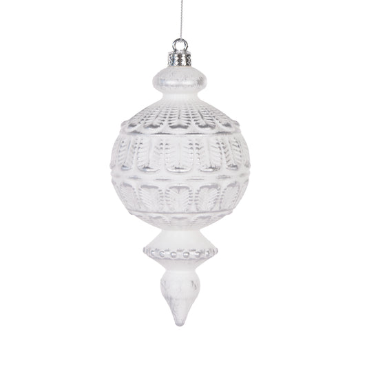 White And Silver Aztec Finial