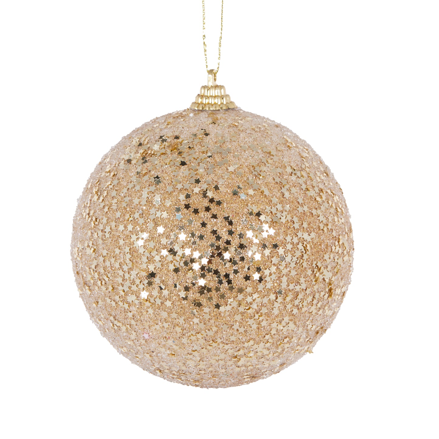 Metallic Gold Stars Bauble