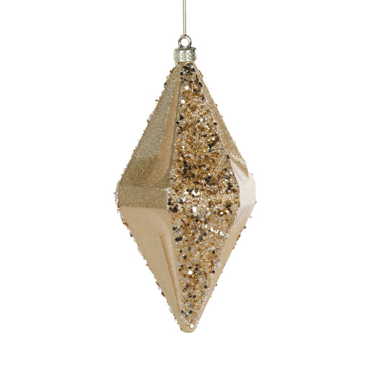 Gold Glitter Diamond Bauble