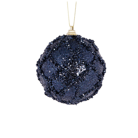 Midnight Blue Lattice Bauble