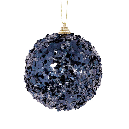 Midnight Blue Sprinkles Bauble