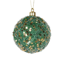 Load image into Gallery viewer, Emerald Green Lattice Bauble
