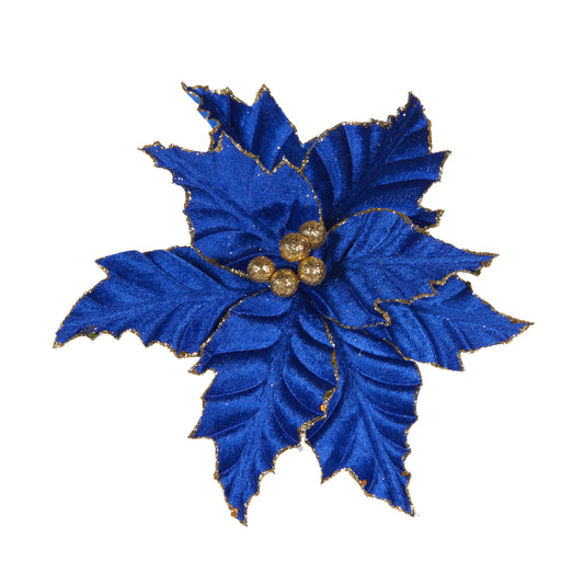 Midnight Poinsettia Clip Flower