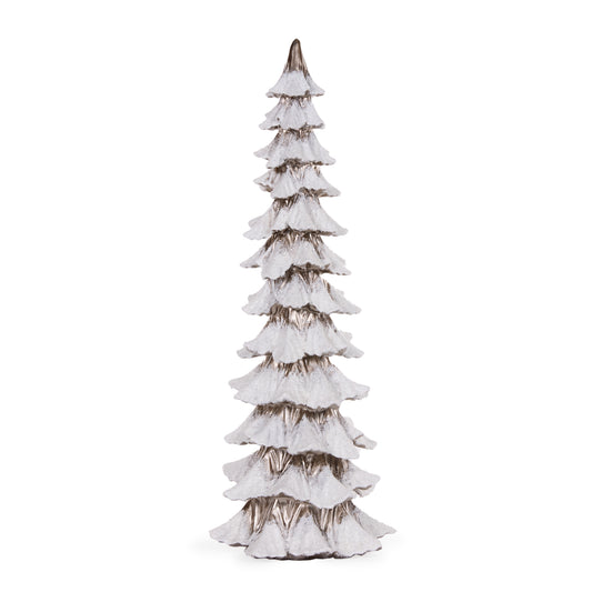 56.4Cm Layered Nordic Tree Silver