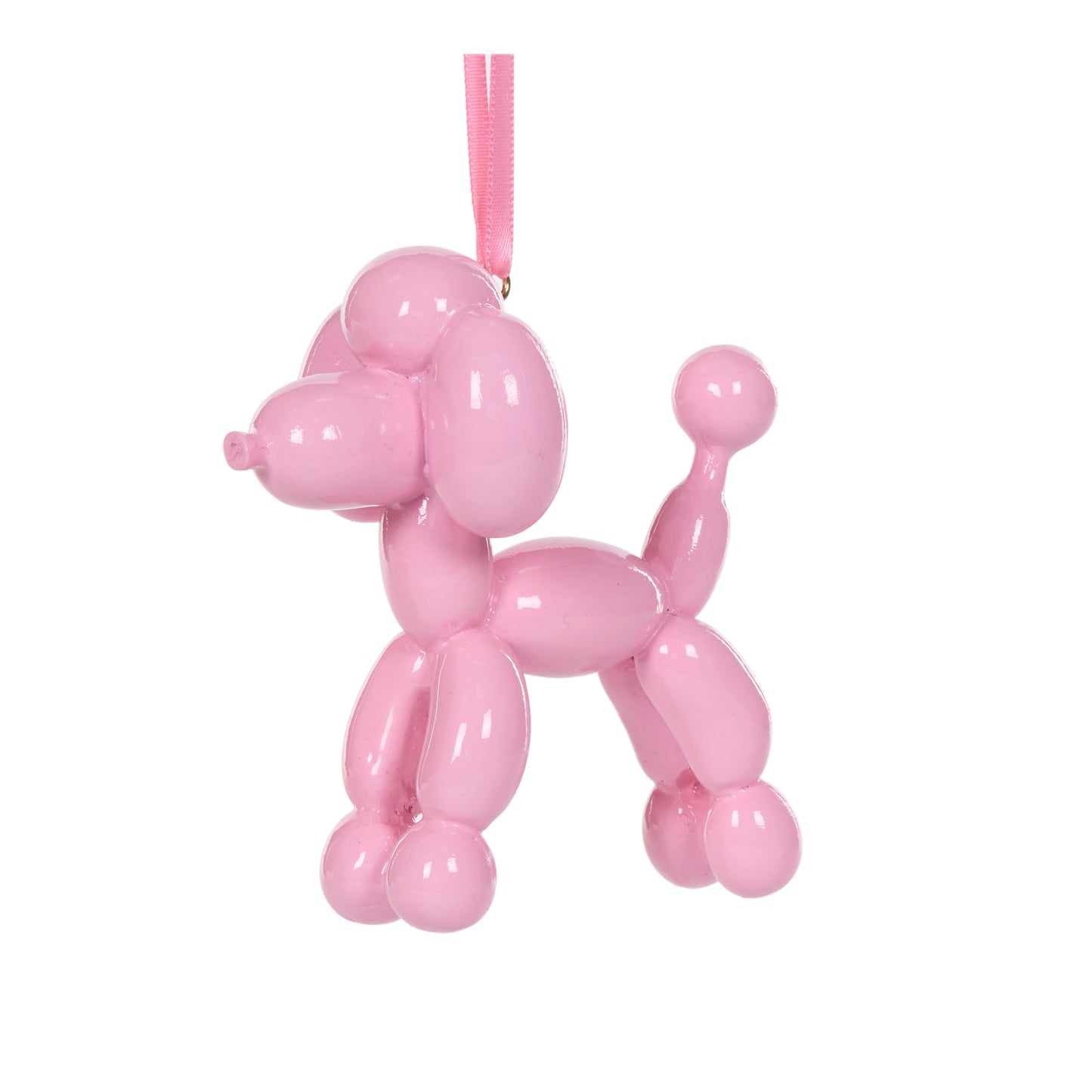 Gloss Pink Poodle Balloon Hanging