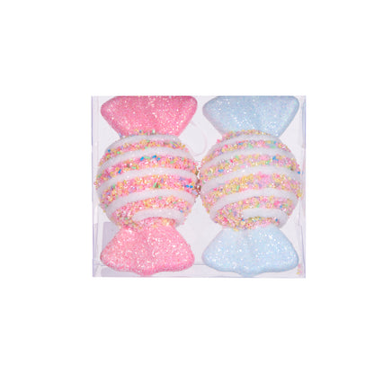 2Pk Candy Sprinkles Wrapped Lollies