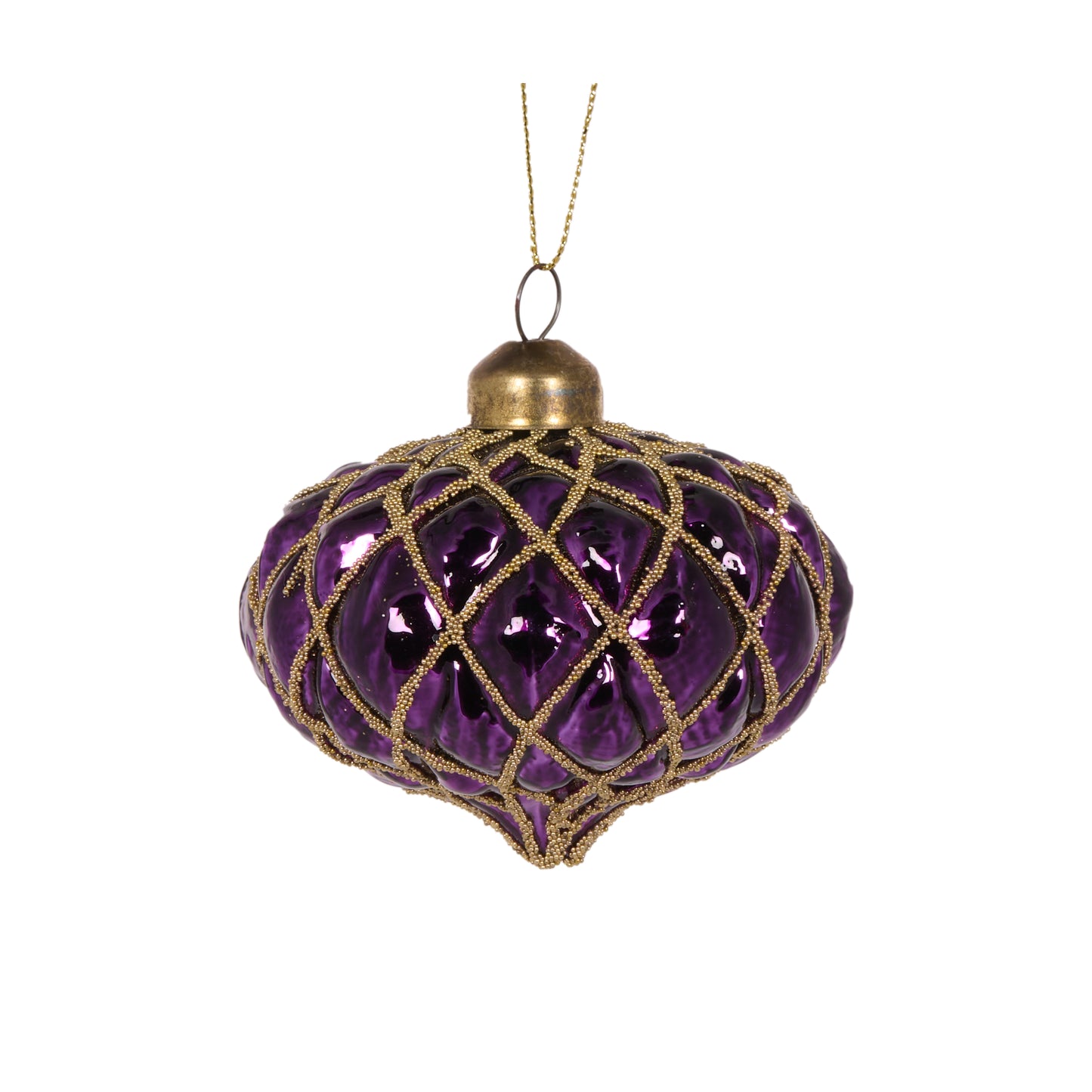 Purple Onion Bauble