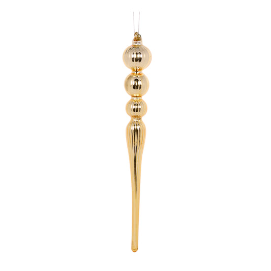 High Shine Gold Ripple Finial