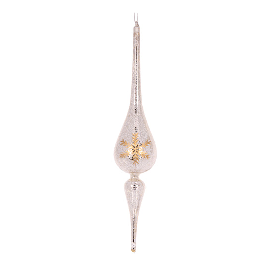 Long Mercury Snowflake Finial