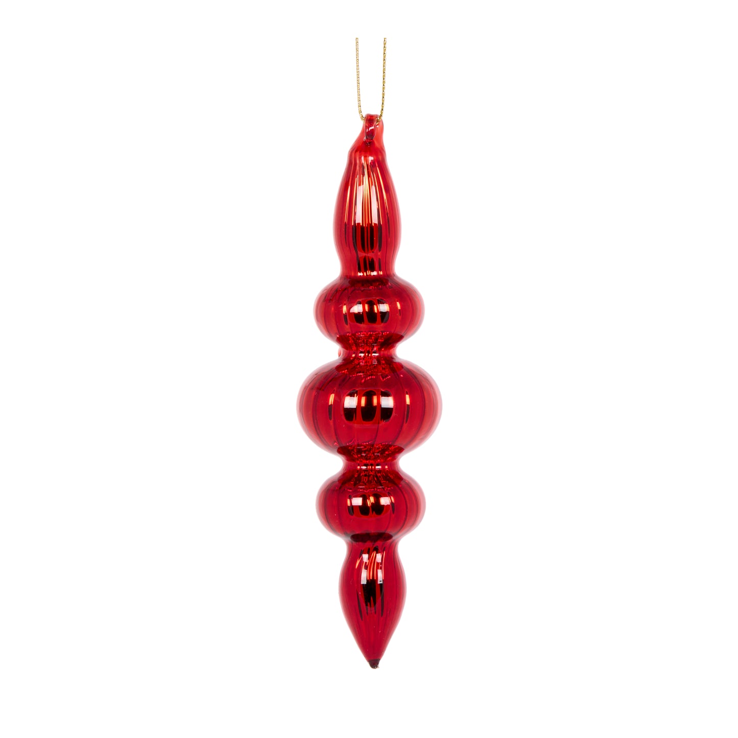 High Shine Red Bubble Finial