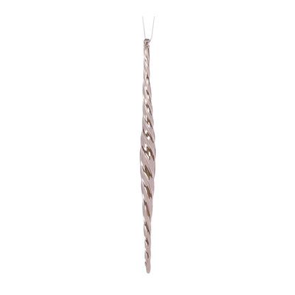 High Shine Silver Twist Finial