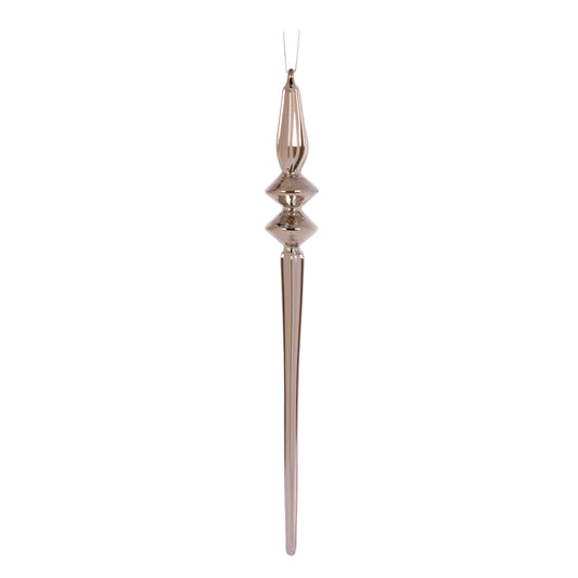 Silver Deco Drop Finial