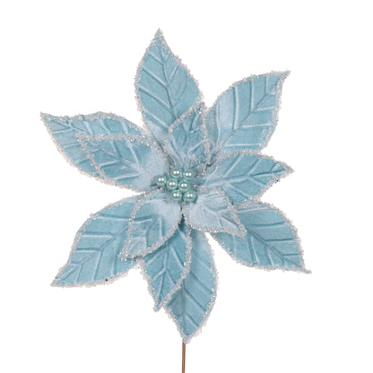 Frosted Blue Poinsettia