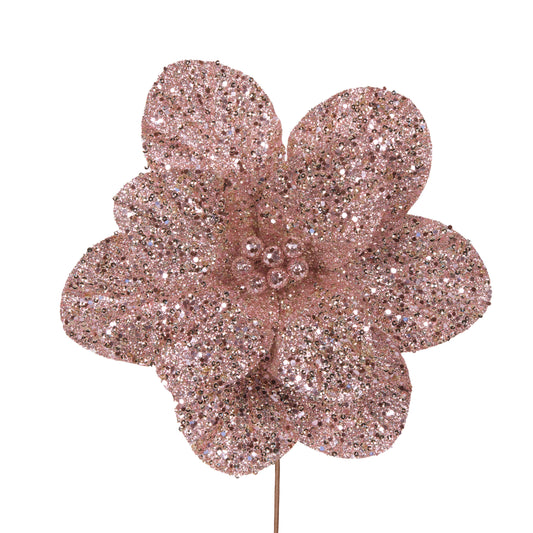 Elaborate Pink Glittered Flower