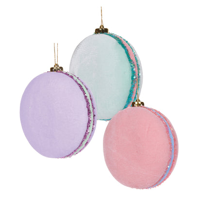 Pink Velour Macaron Hanging