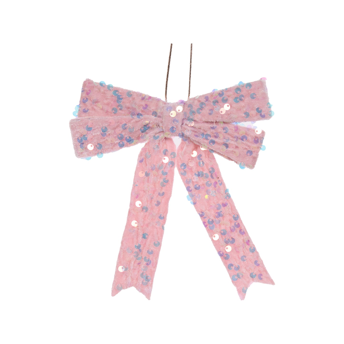 Pink Sequin Bow Hanging