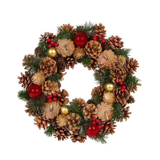 34 Cm Merry Pine Wreath