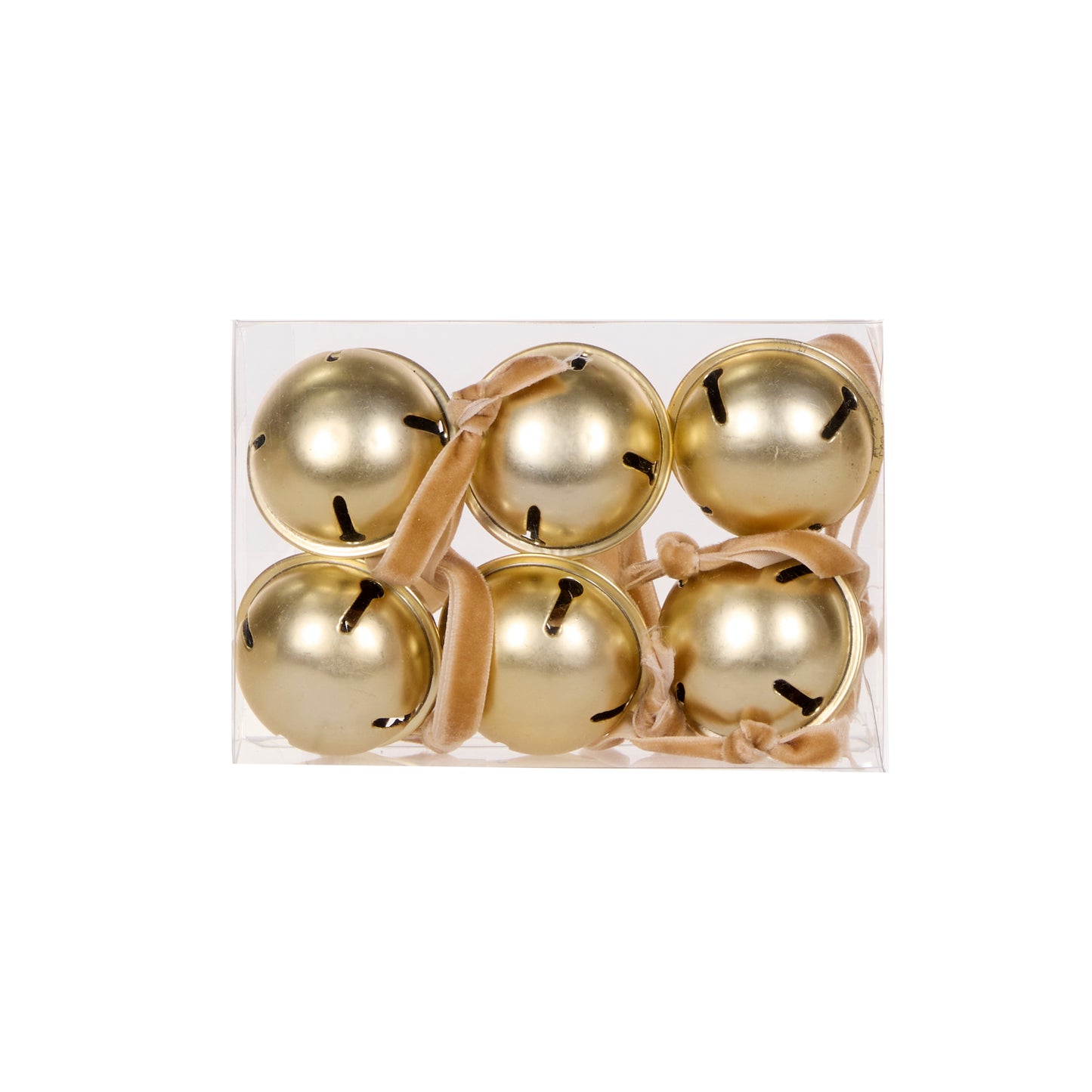 6Pk Metallic Gold Bells Hanging