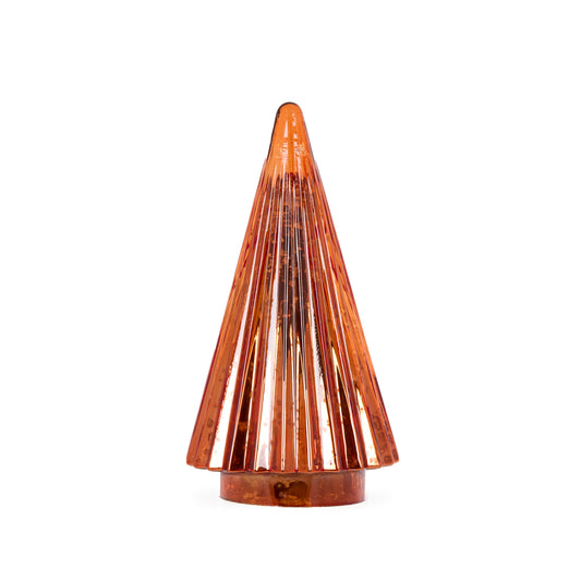 Orange Vintage Mercury Led Tabletop Tree