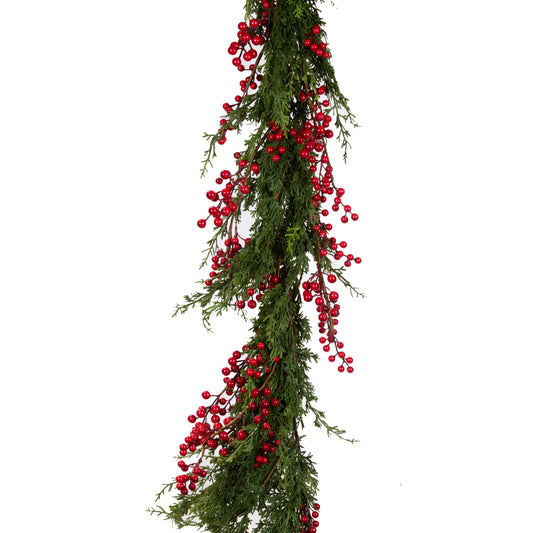 274Cm Luxe Juniper And Berry Garland