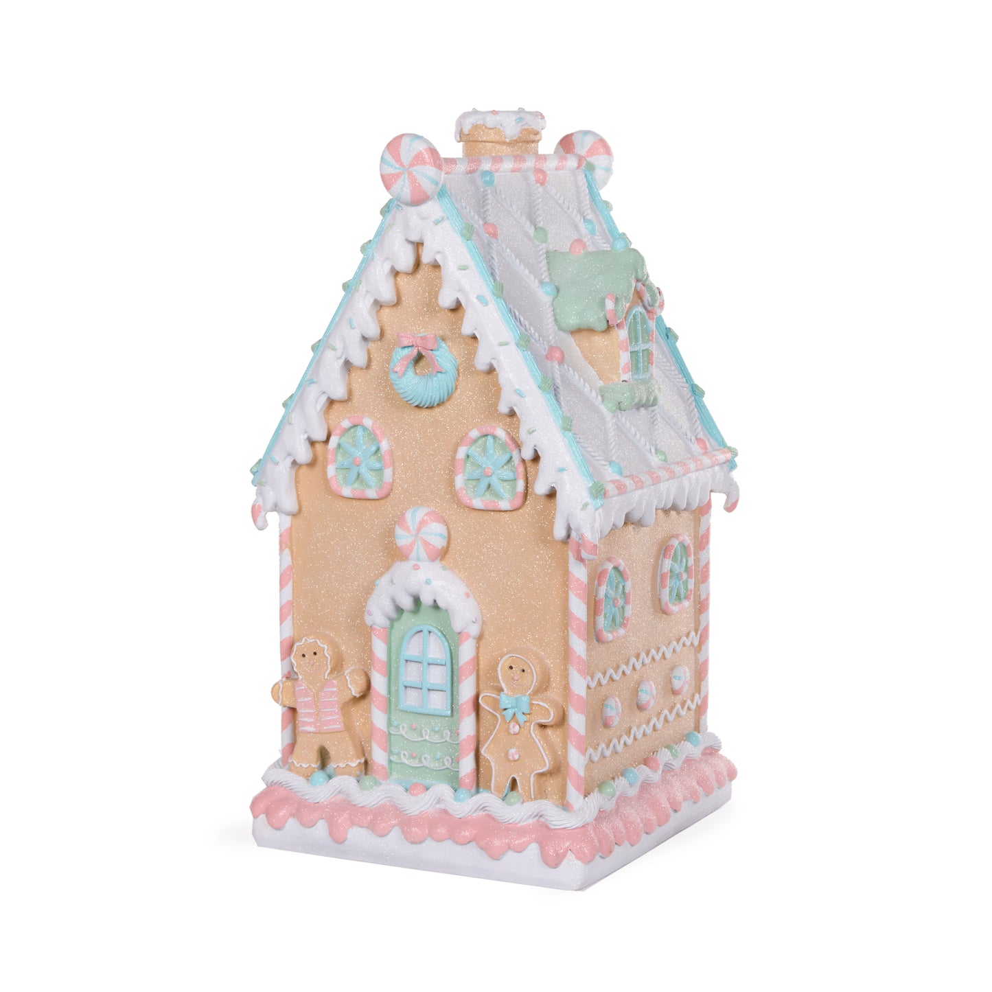 Pastel Piped Gingerbread Mansion