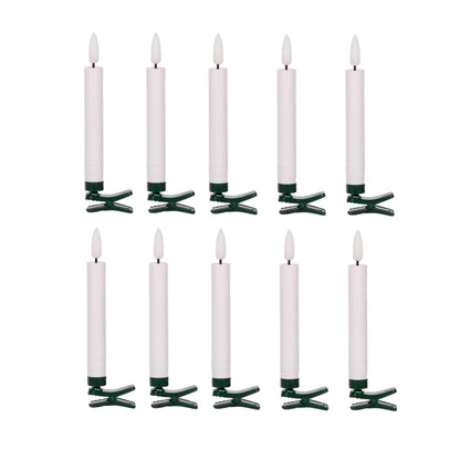 Set/10 Led Clip Candles