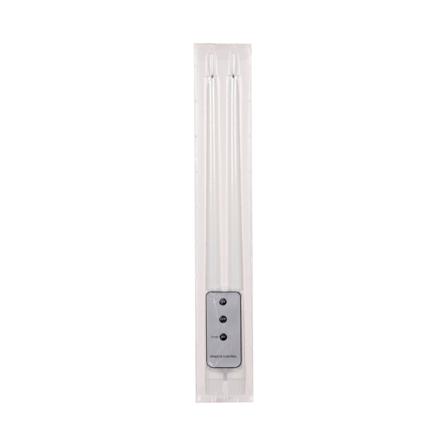 Set/2 Natural Led Taper Candles