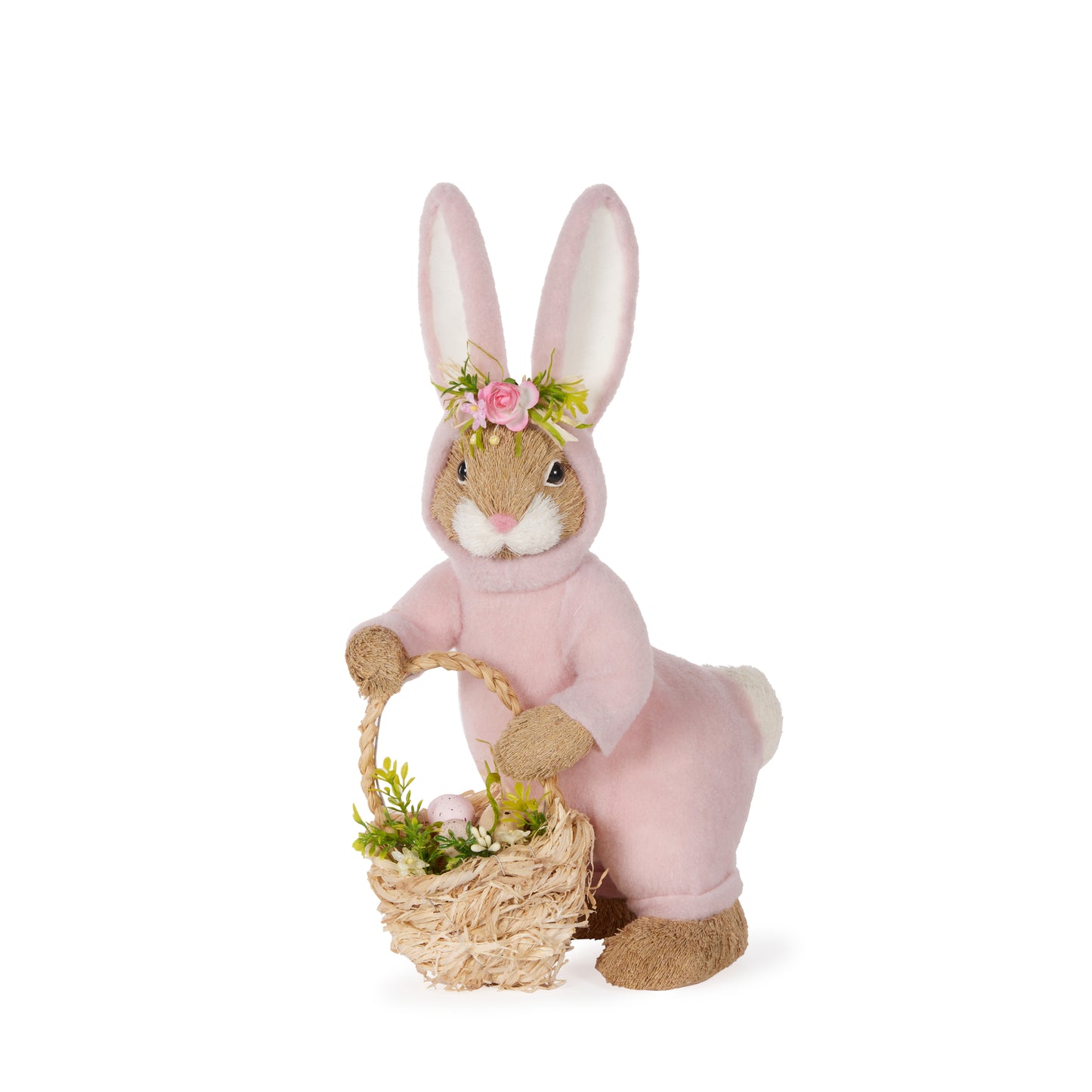 Pink Bunnysuit Bunny With Basket