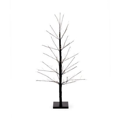 90cm LED Black Sparkle Tree