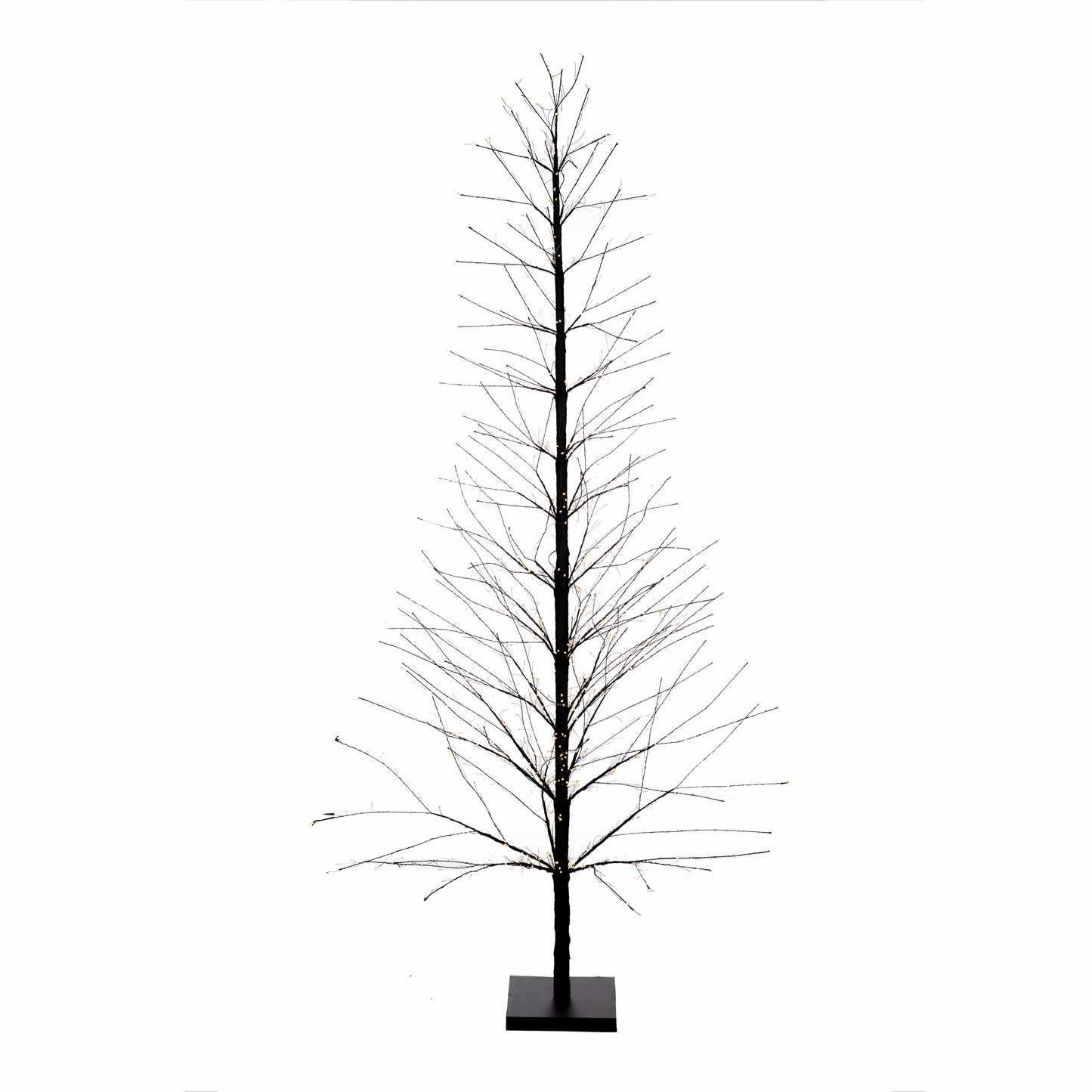 210 CM LED BLACK SPARKLE TREE