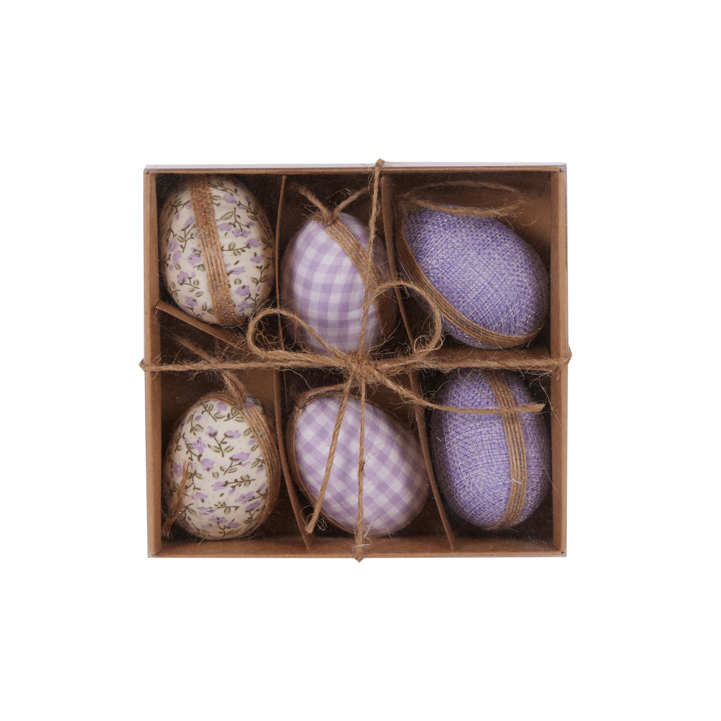 Lavender Fields Fabric Eggs Gift Box