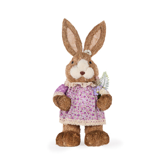 Linda Rabbit With Flowers