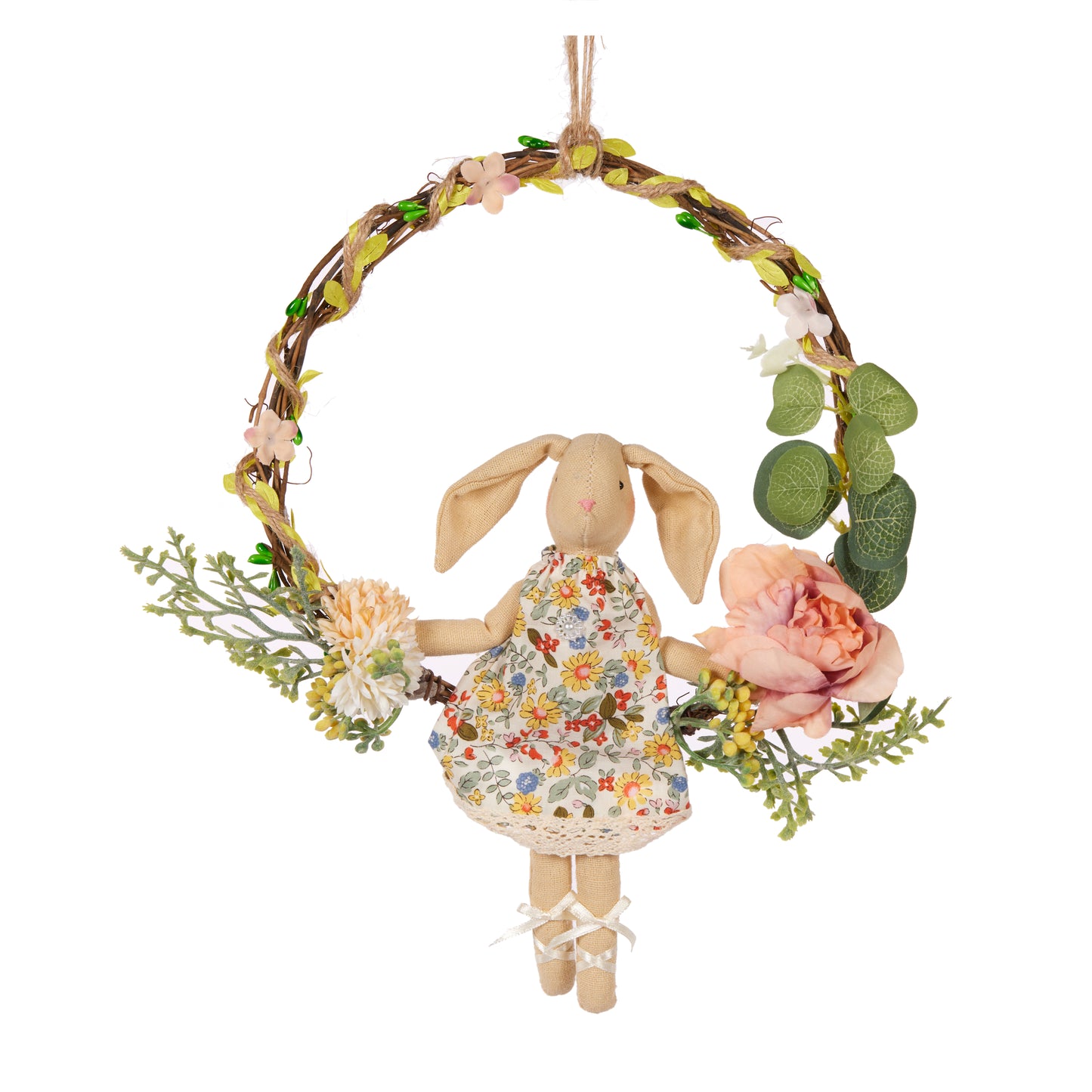 Meadow Bunny Floral Wreath