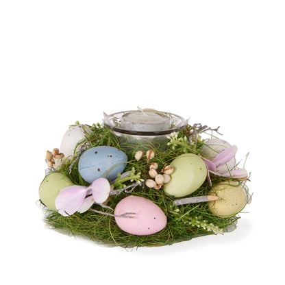 Pastel Eggs T/Light Holder