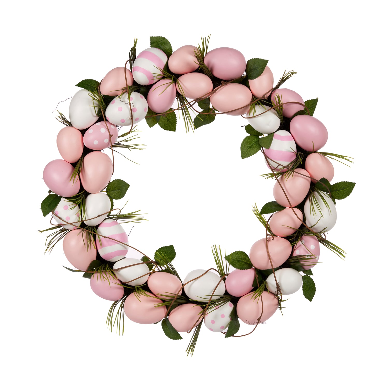 61 Cm Luxe Pink Egg Wreath