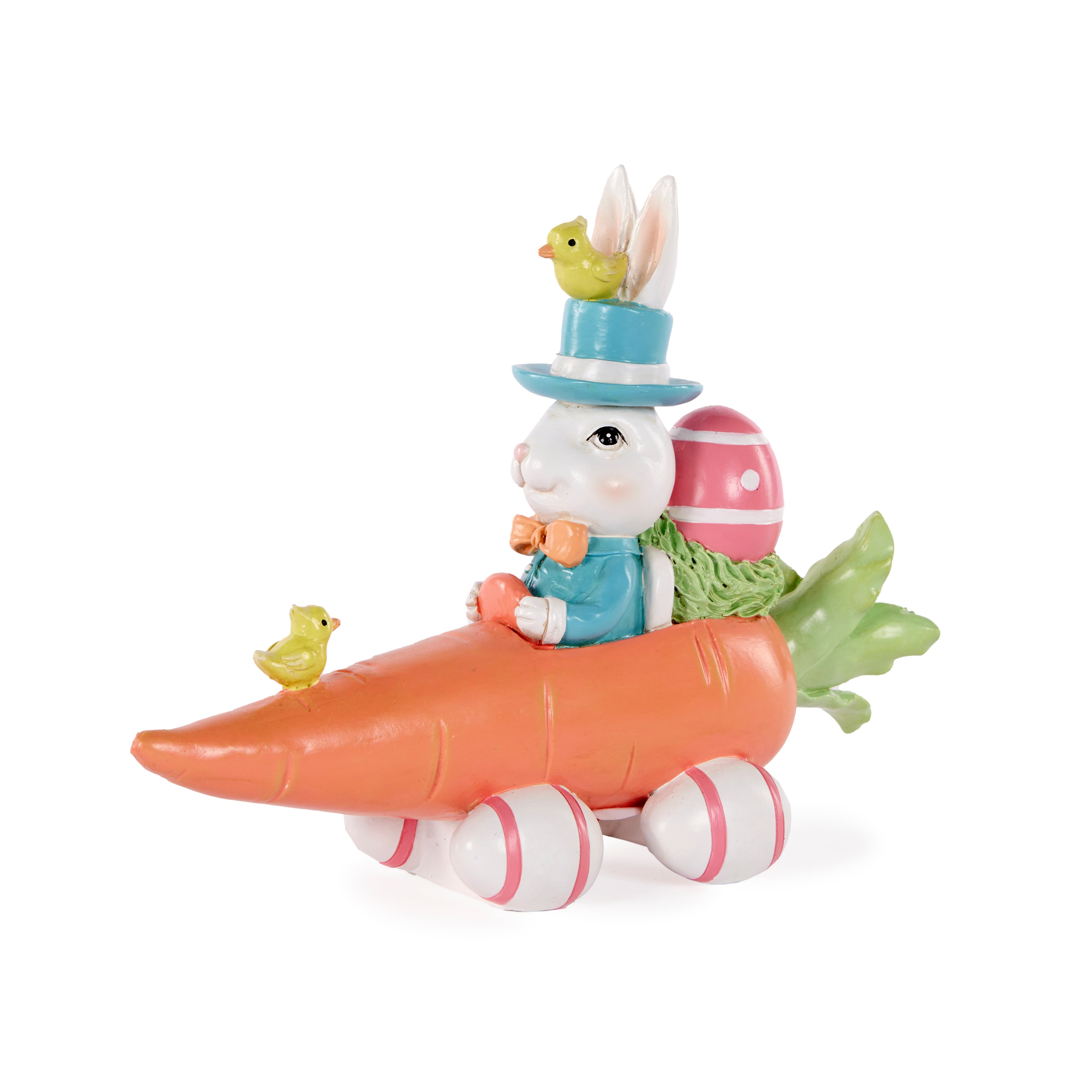 Spring Rabbit Driving Carrot Car – Holly & Ivy